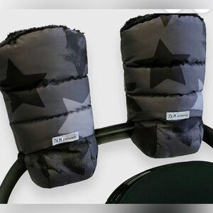7AM Enfant Black Star Stroller Hand Muffs